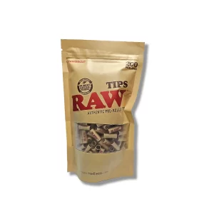 RAW SLIM PREROLL TIPS BAG PF 200