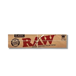 Raw Classic Rolling Papers King Size Slim + Tips